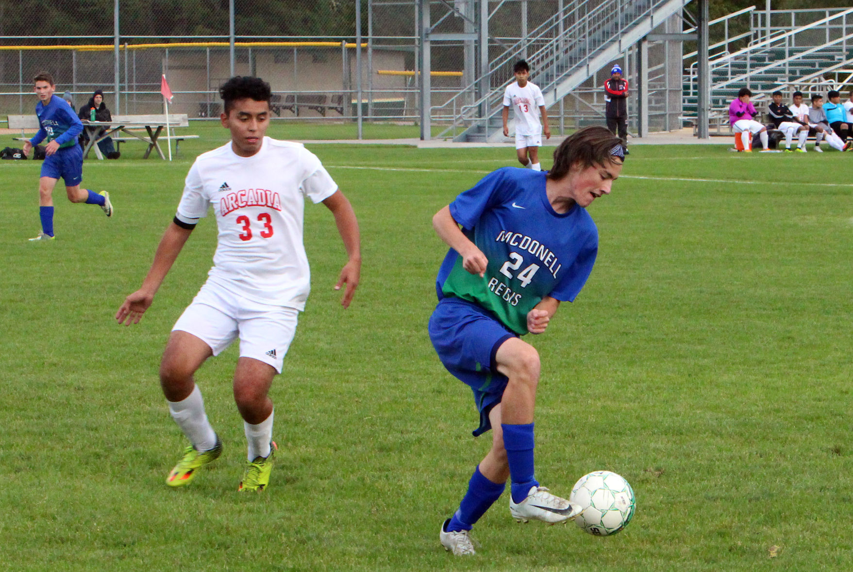 Arcadia at McDonell/Regis boys soccer 10-04-18